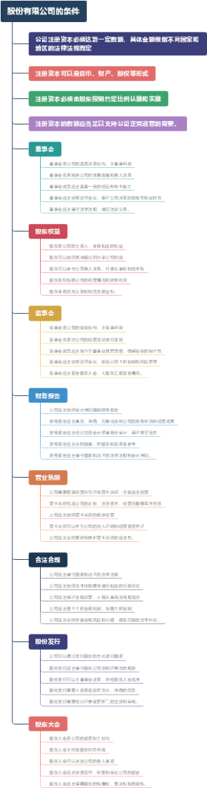 股份有限公司的条件