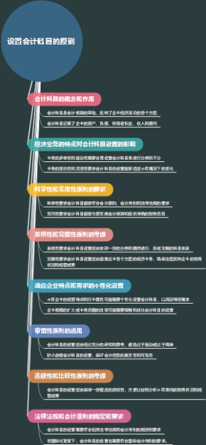 设置会计科目的原则