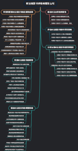 职业规划书评估调整怎么写