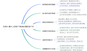 为防止重大人员伤亡事故应做好的工作