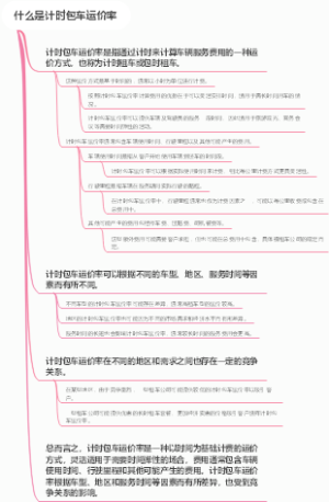 什么是计时包车运价率