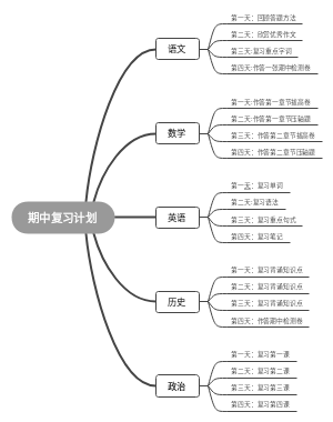 期中复习计划