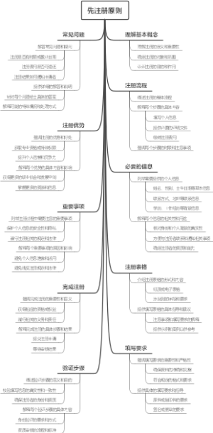 先注册原则