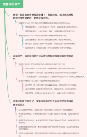 定额流动资产