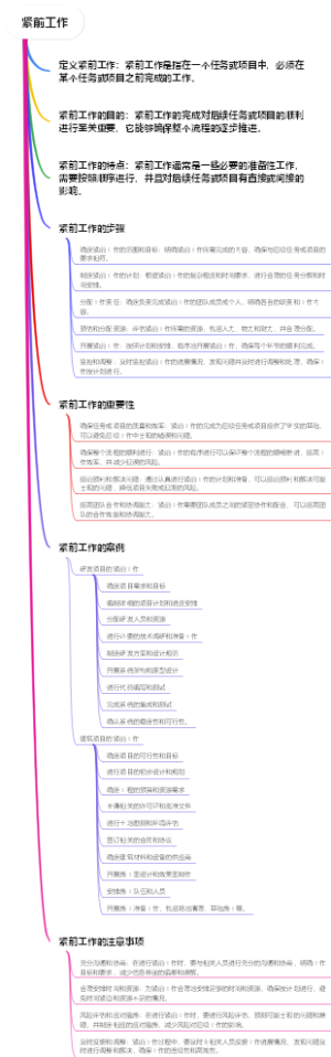 紧前工作