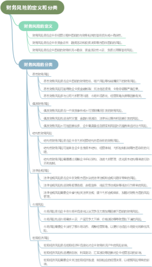 财务风险的定义和分类