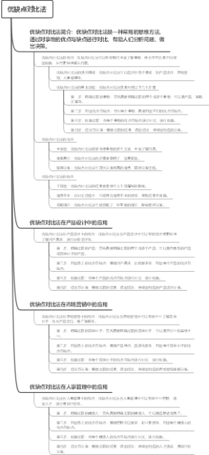 优缺点对比法