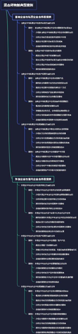 混合所有制典型案例