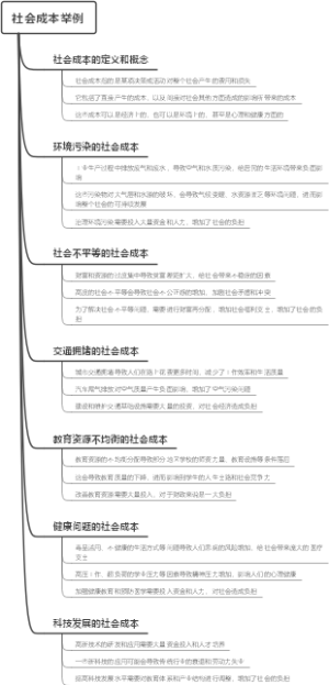 社会成本举例