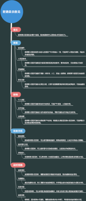 拒绝表示意见