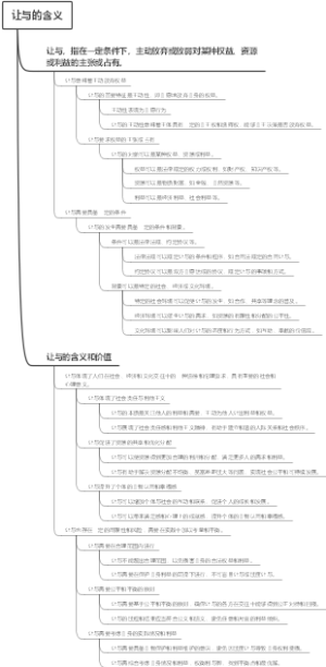 让与的含义