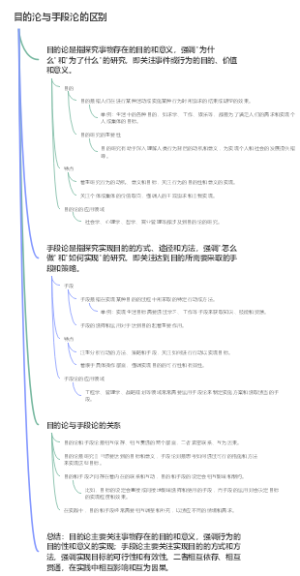 目的沦与手段沦的区别