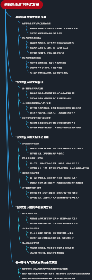创新思维与飞跃式发展