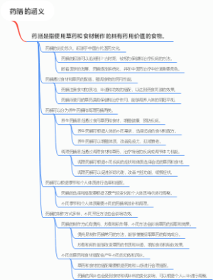 药膳的涵义
