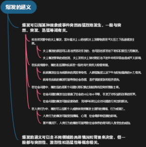 爆发的涵义