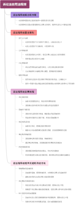 诉讼法的司法程序