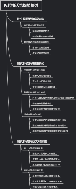 现代神话结构的探讨