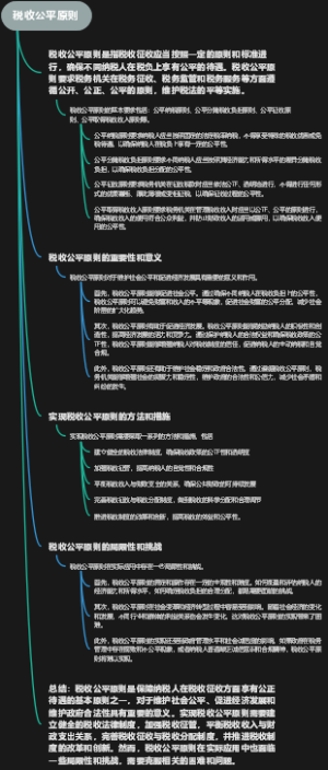 税收公平原则