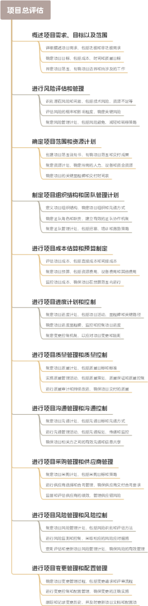 项目总评估