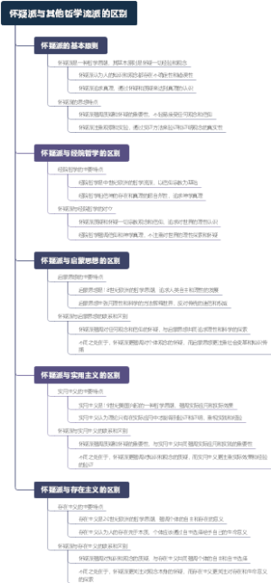 怀疑派与其他哲学流派的区别
