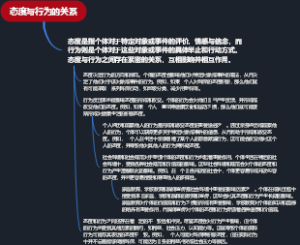 态度与行为的关系