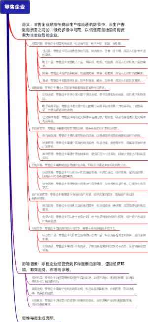 零售企业