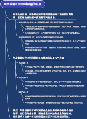 年净收益和年净利润额的区别
