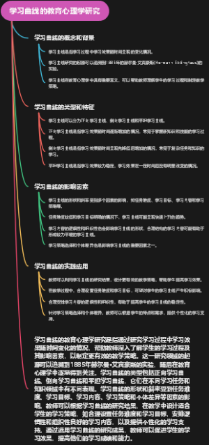 学习曲线的教育心理学研究