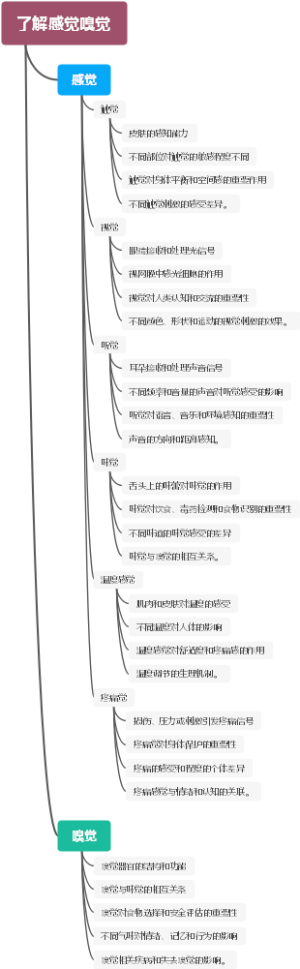 了解感觉嗅觉