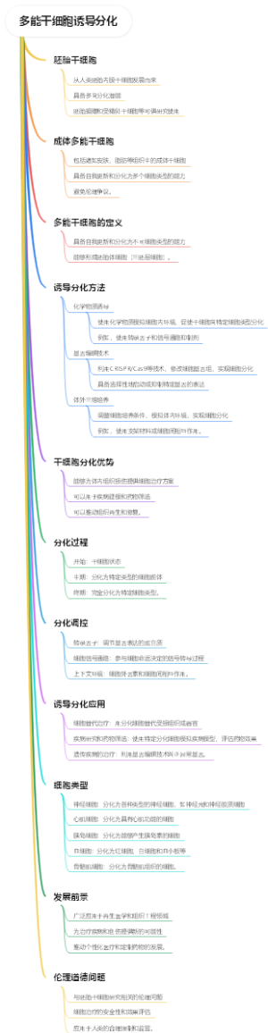 多能干细胞诱导分化