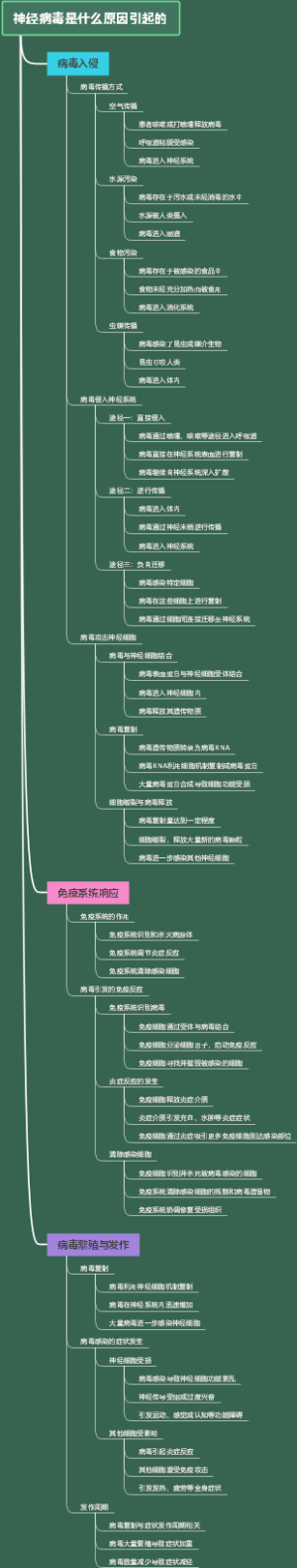 神经病毒是什么原因引起的