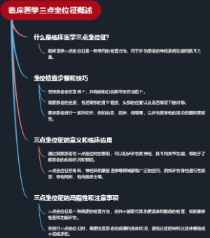 临床医学三点坐位征概述