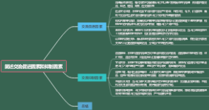简述交流促进因素和抑制因素