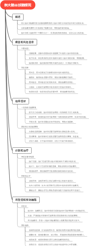 例大脑半球脑梗死