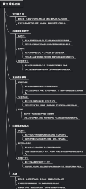 黄白片的使用