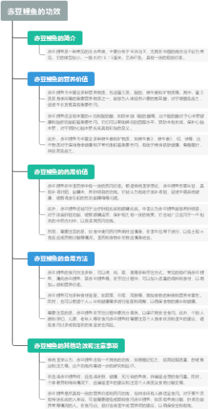 赤豆鲤鱼的功效
