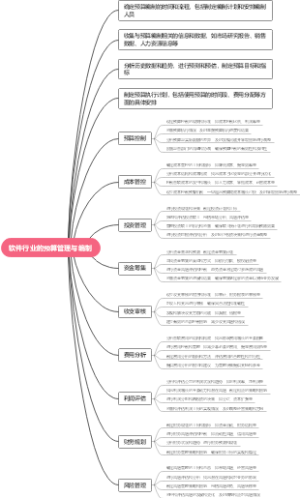 软件行业的预算管理与编制