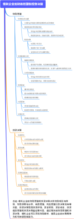 福利企业的财务管理和投资决策