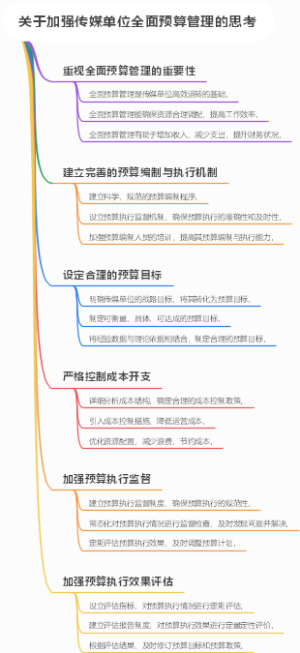 关于加强传媒单位全面预算管理的思考