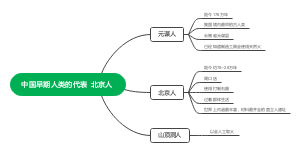 中国早期人类的代表  -北京人