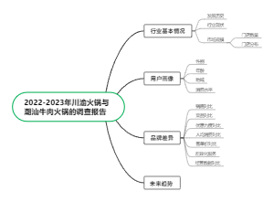 牛肉火锅的调查报告思维导图