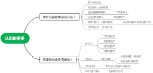 认识拼多多思维导图