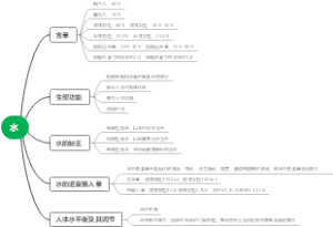 水的思维导图