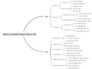 甘肃省社会保障体系存在的问题及对策