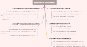 我国动漫产业税收政策研究
