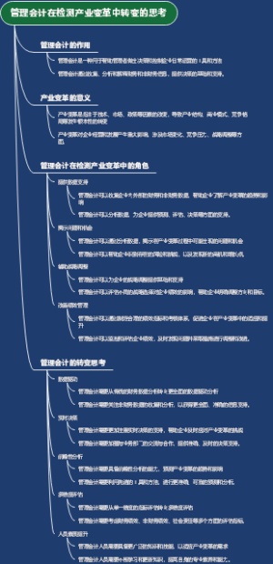 管理会计在检测产业变革中转变的思考