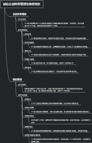 试论企业财务管理与税收筹划