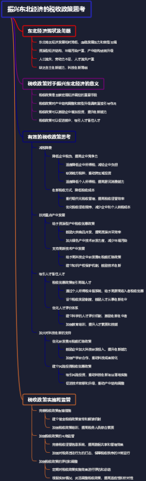 振兴东北经济的税收政策思考