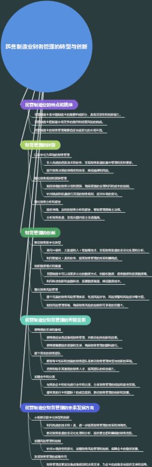 民营制造业财务管理的转型与创新
