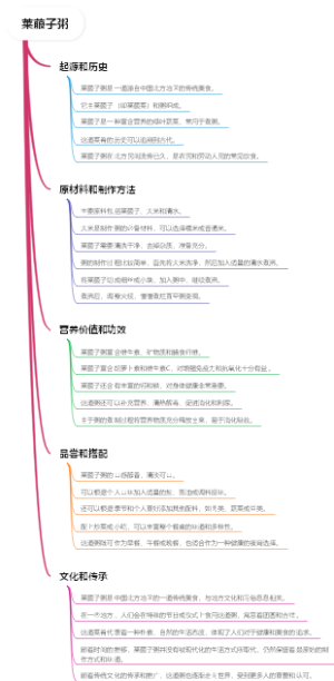 莱菔子粥